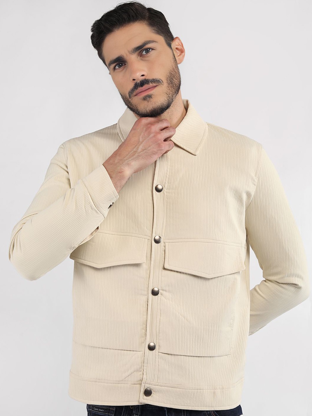 

The Roadster Lifestyle Co Long Sleeves Jacket, Off white