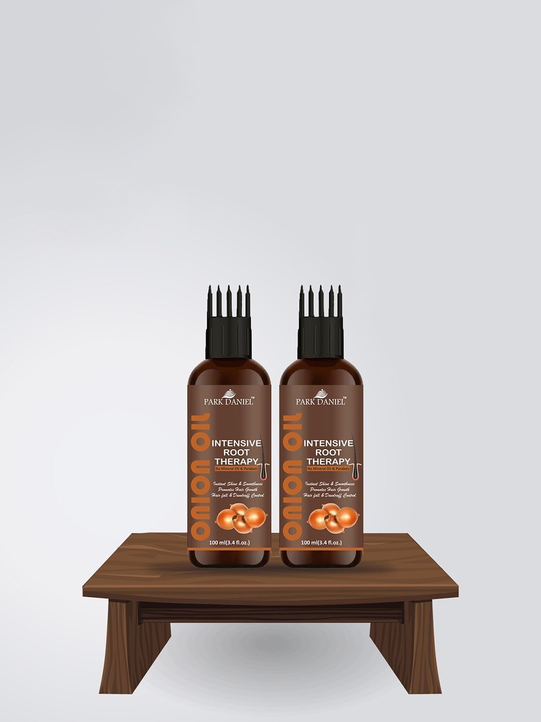 

Park Daniel Set Of 2 Intensive Root Therapy Onion Oil - 100 ml Each, Brown
