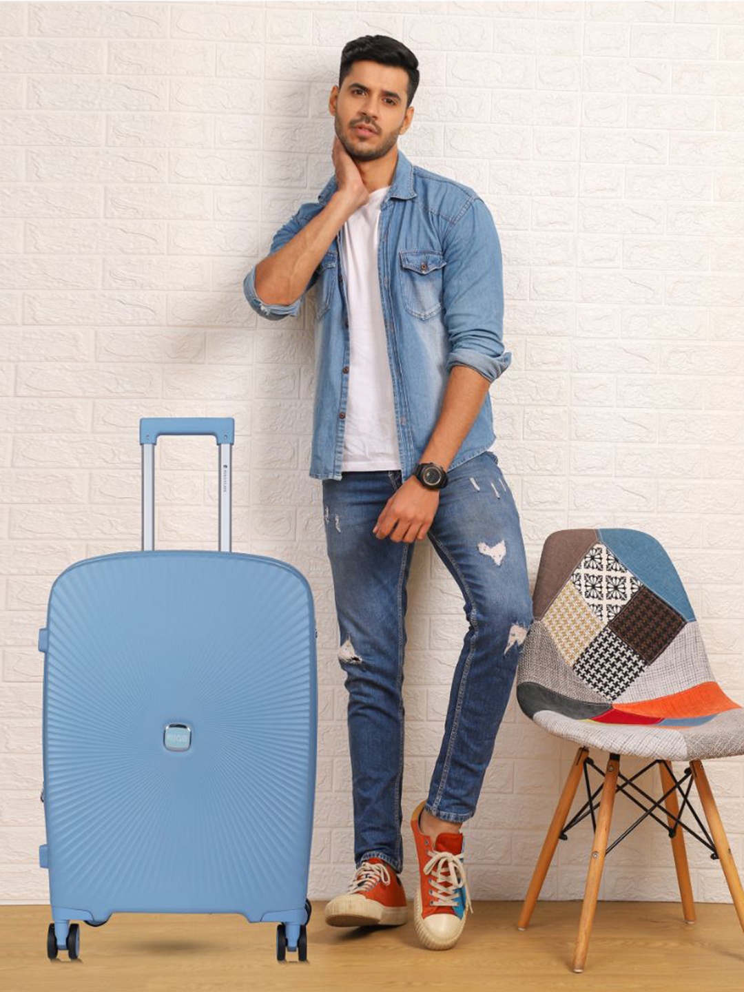 

Polo Class Unisex Hard Sided Trolley Bag With Vanity Bag, Grey
