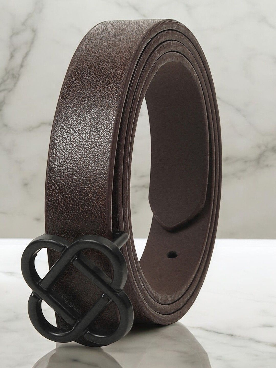 

CRUSSET Women PU Formal Belt, Brown