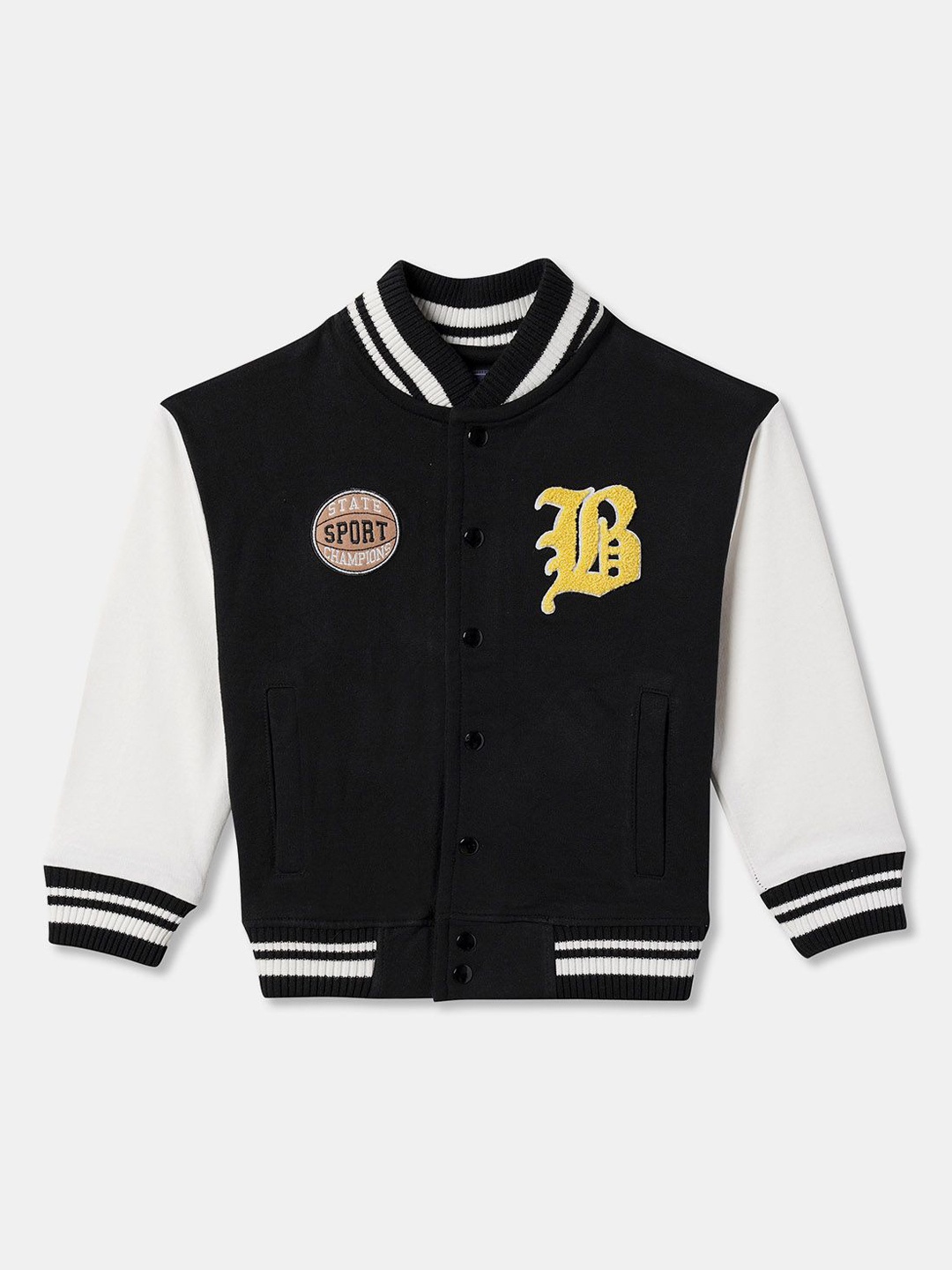 

R&B Boys without Long Sleeves Fashion Jacket, Black