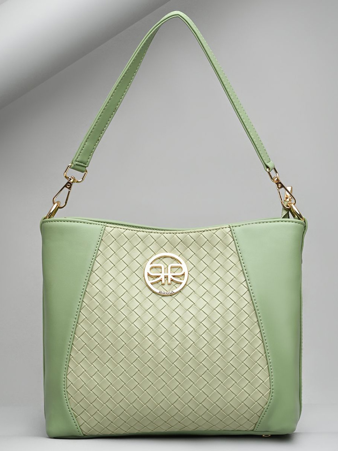 

Rocia Women Textured Solid Structured Shoulder Bags, Green
