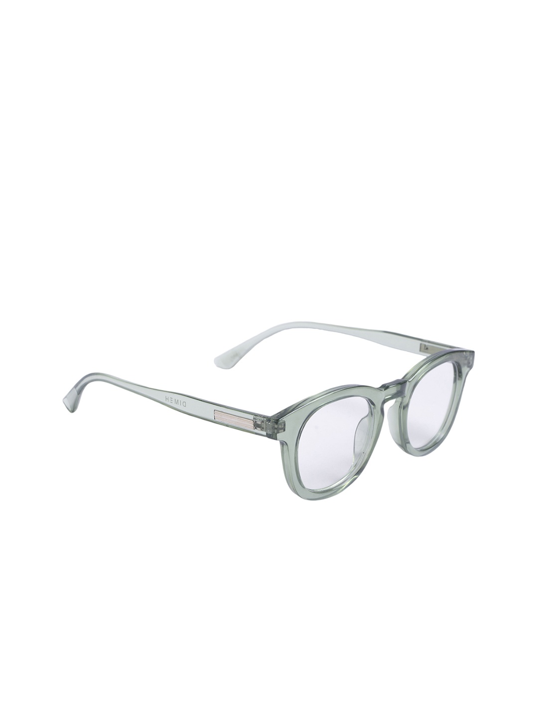 

DIMEH Unisex Round Sunglasses with UV Blu Ray Lens, Transparent