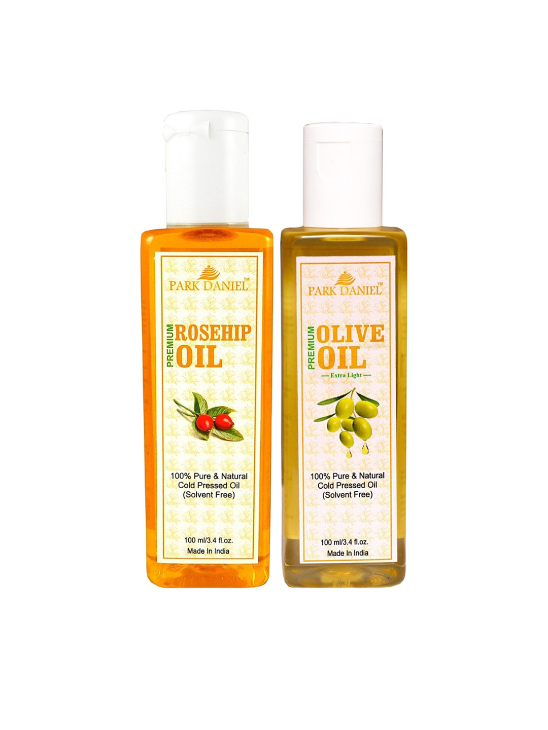 

Park Daniel Set Of Cold-Pressed Rosehip Oil & Olive Oil - 100ml Each, Beige