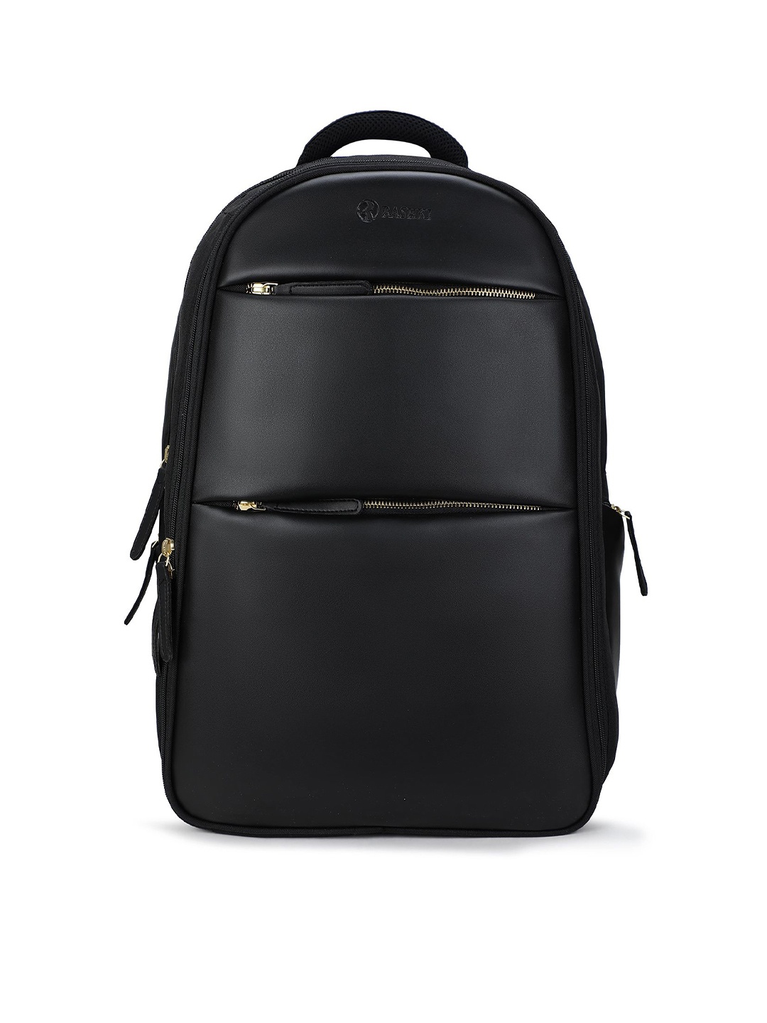 

RASHKI Unisex Ergonomic Backpack With Rain Cover, Black