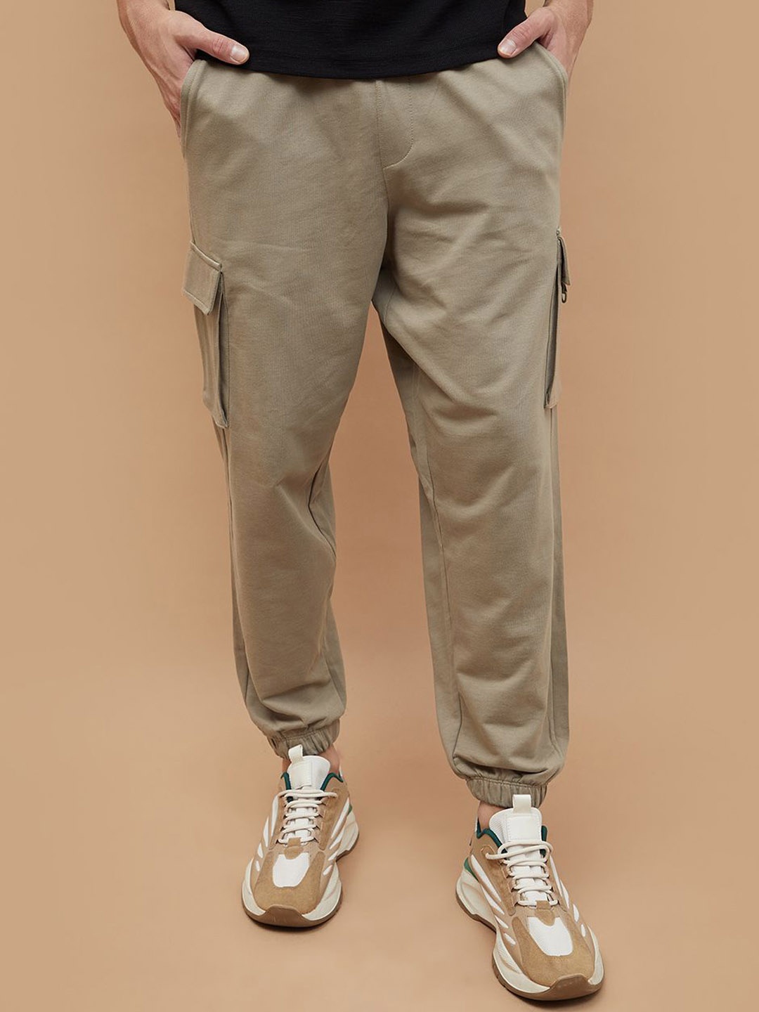 

Fame Forever by Lifestyle Men Solid Jogger Track Pants, Olive