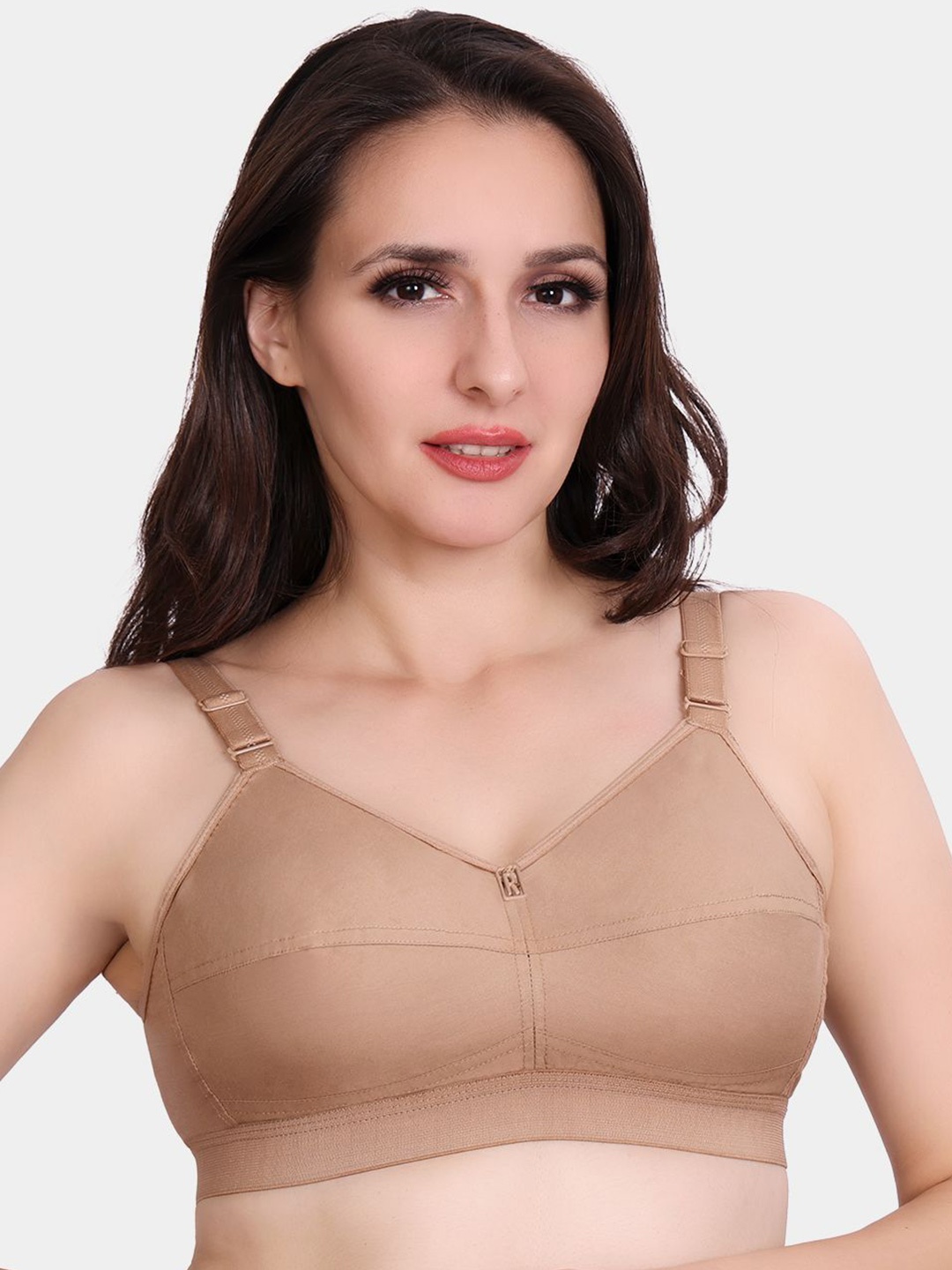 

Trylo CottonFit Women Pure Cotton Non-Padded Non-Wired Full Coverage Bra, Nude