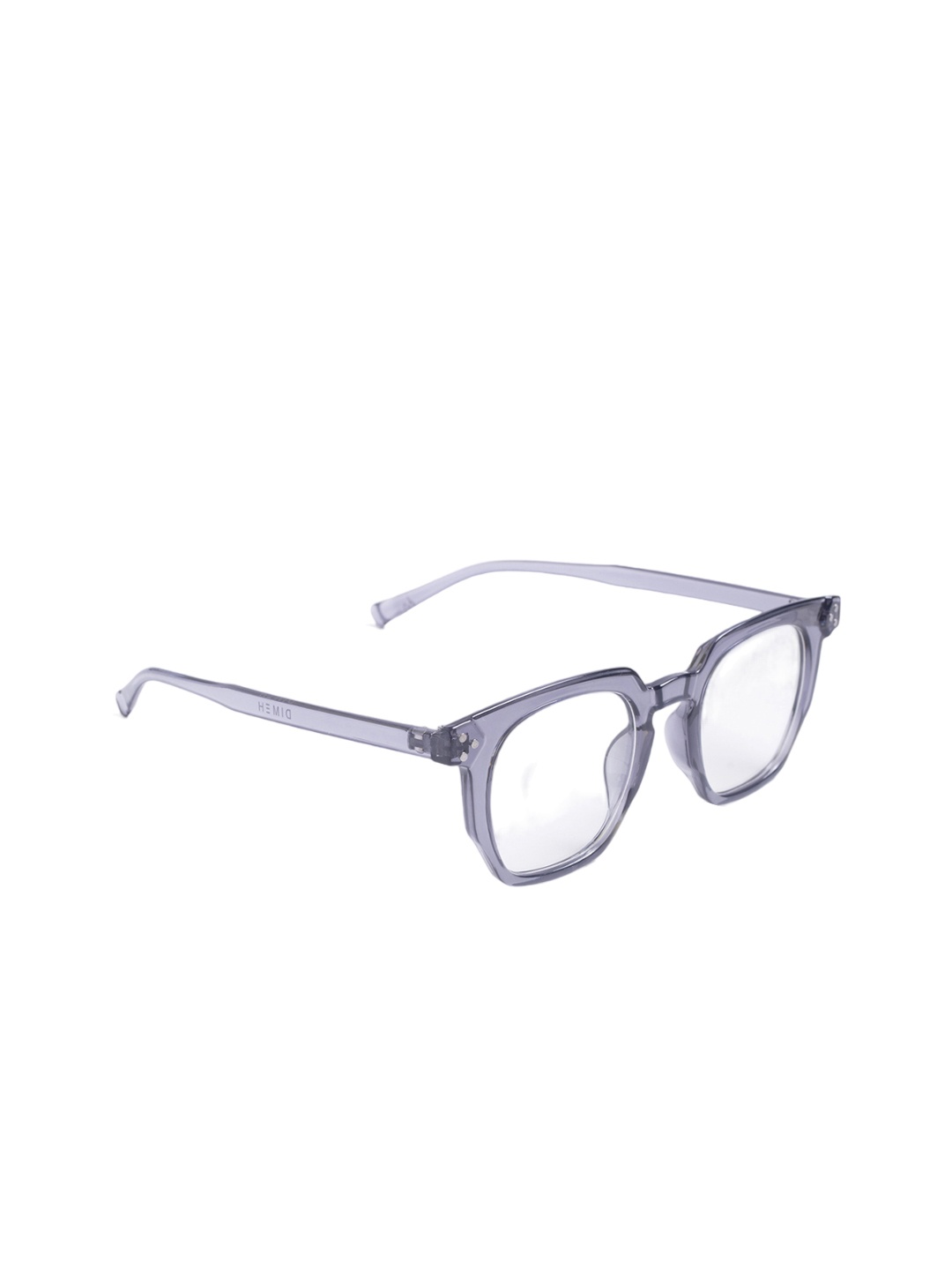

DIMEH Unisex Rectangle Sunglasses with UV Blu Ray Lens, Grey