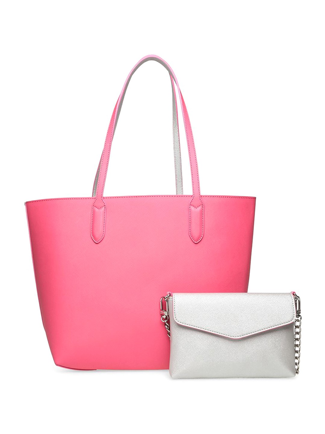 

ANNE KLEIN Women Solid Shopper Leather Shoulder Bag, Pink