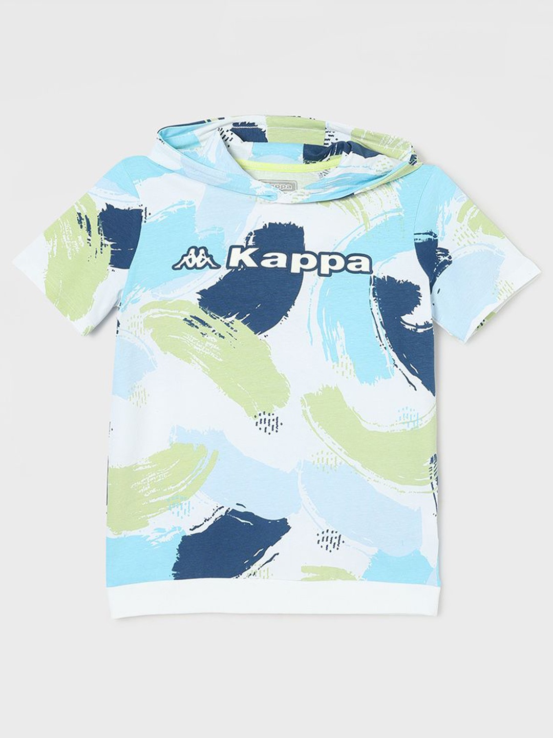 

Kappa Boys Printed Hooded Applique T-shirt, White