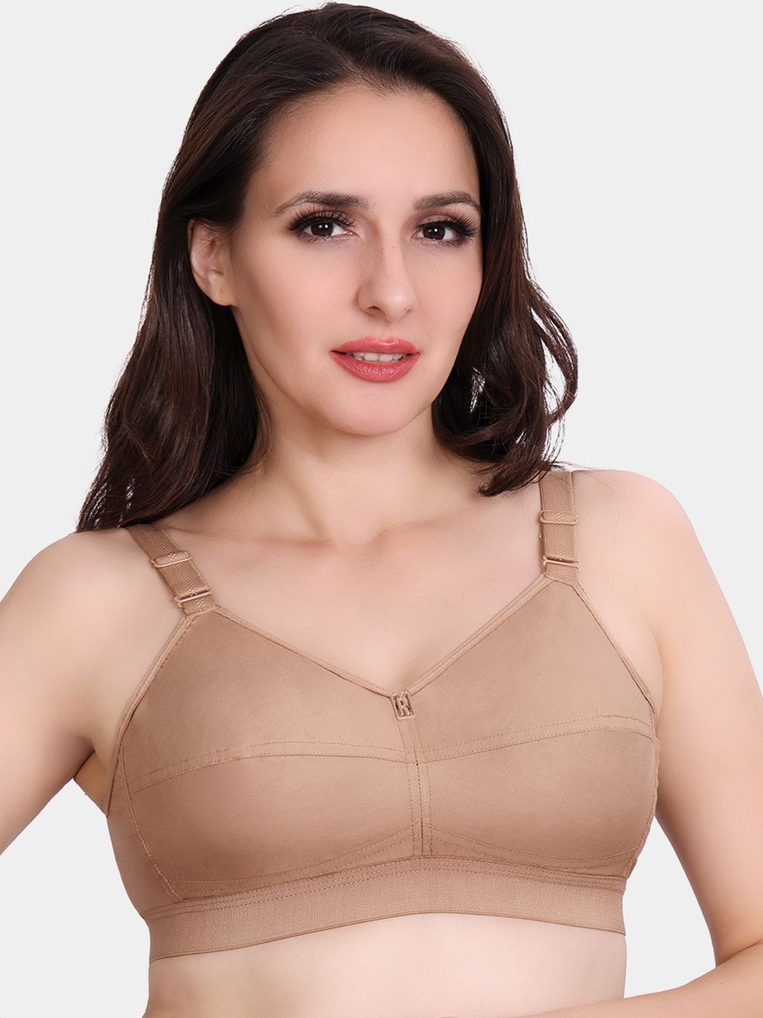 

Trylo CottonFit Women Pure Cotton Non-Padded Non-Wired Full Coverage Bra, Nude