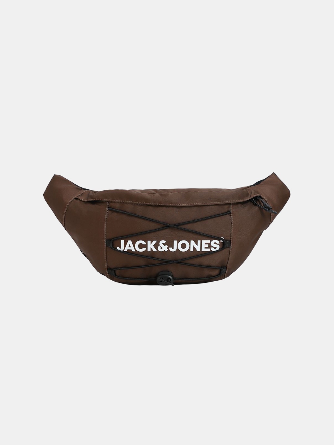 

Jack & Jones Brand Name Printed Waist Pouch, Brown