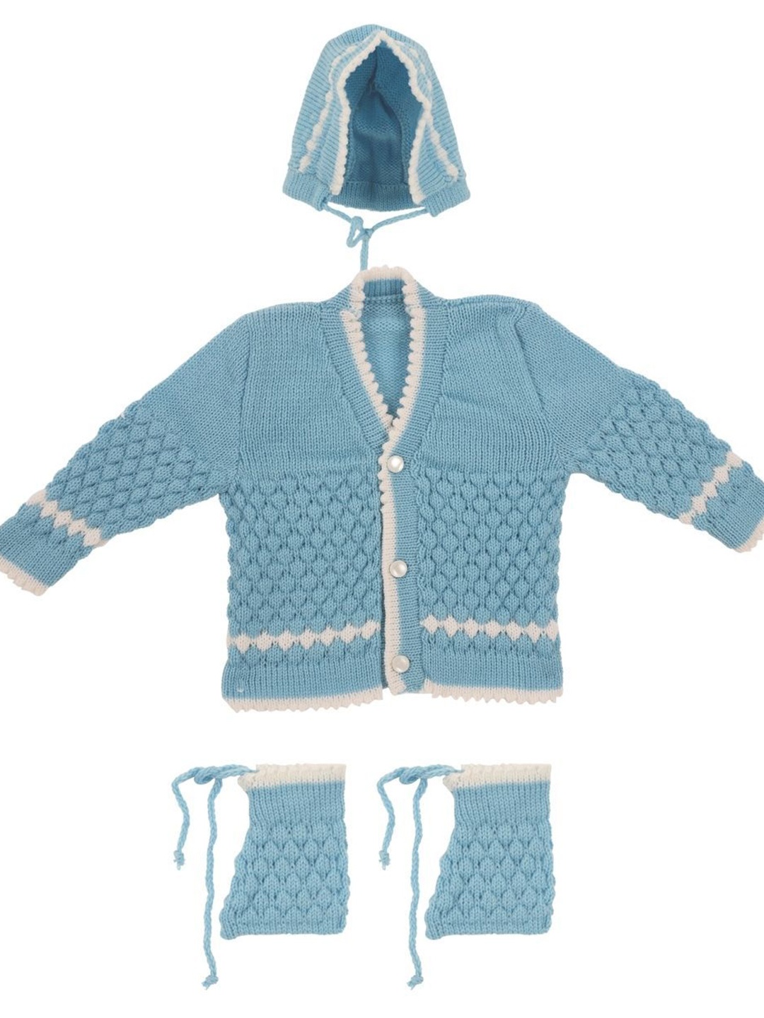 

CUBS & HUGS Unisex Infants Woollen Baby Apparel Gift Set, Blue