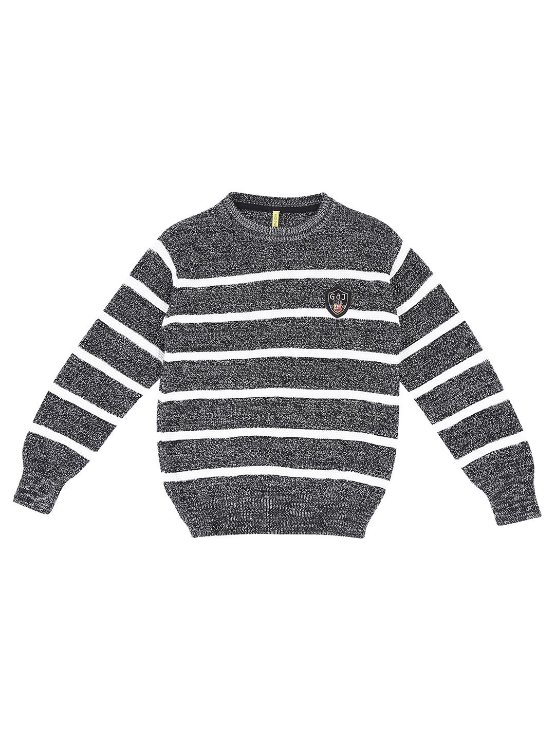 

Gini and Jony Boys Striped winters Pullover, Grey