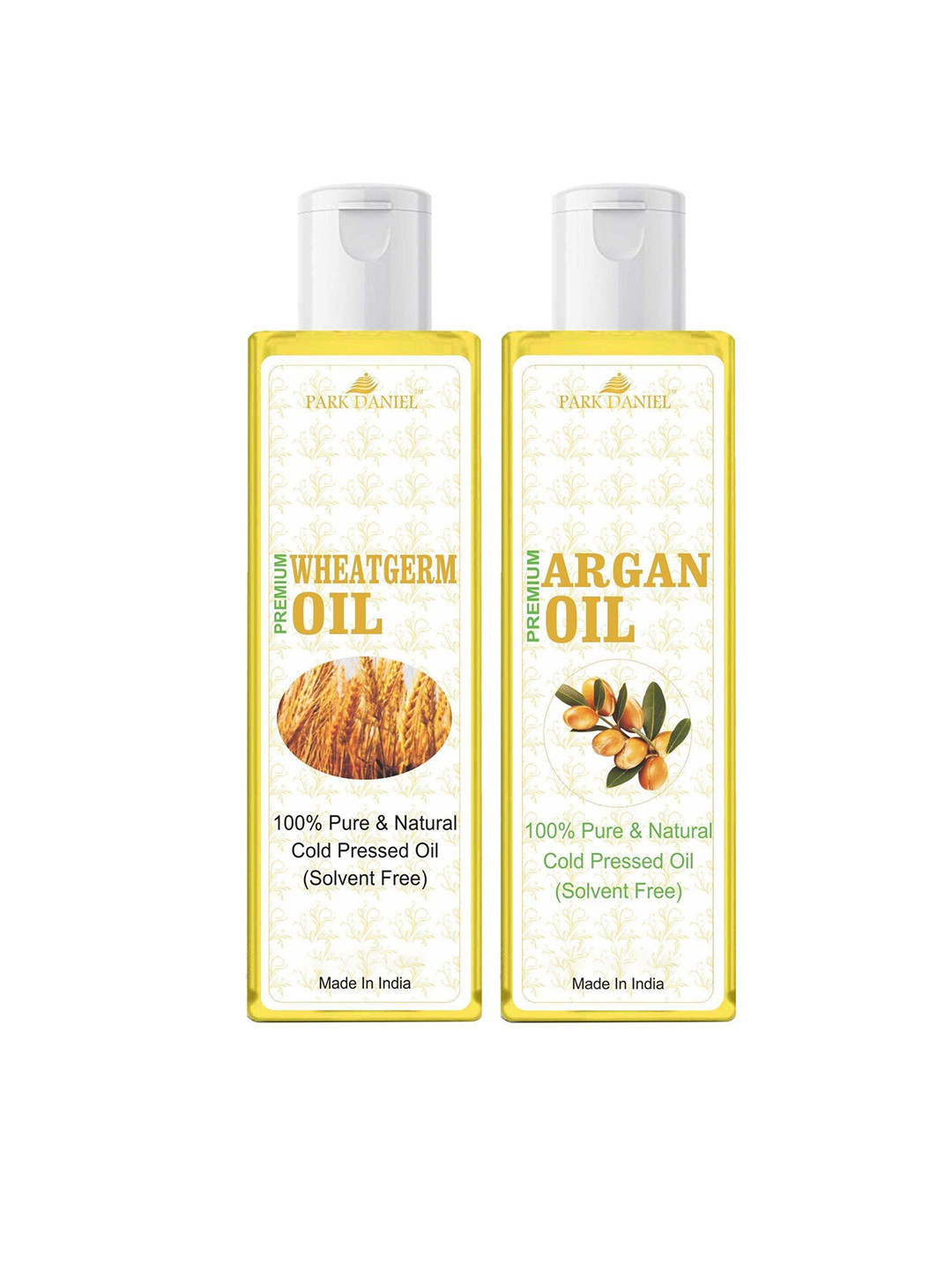 

Park Daniel Set Of 2 100% Pure & Natural Argan & Wheatgerm Oil - 100 ml Each, Transparent