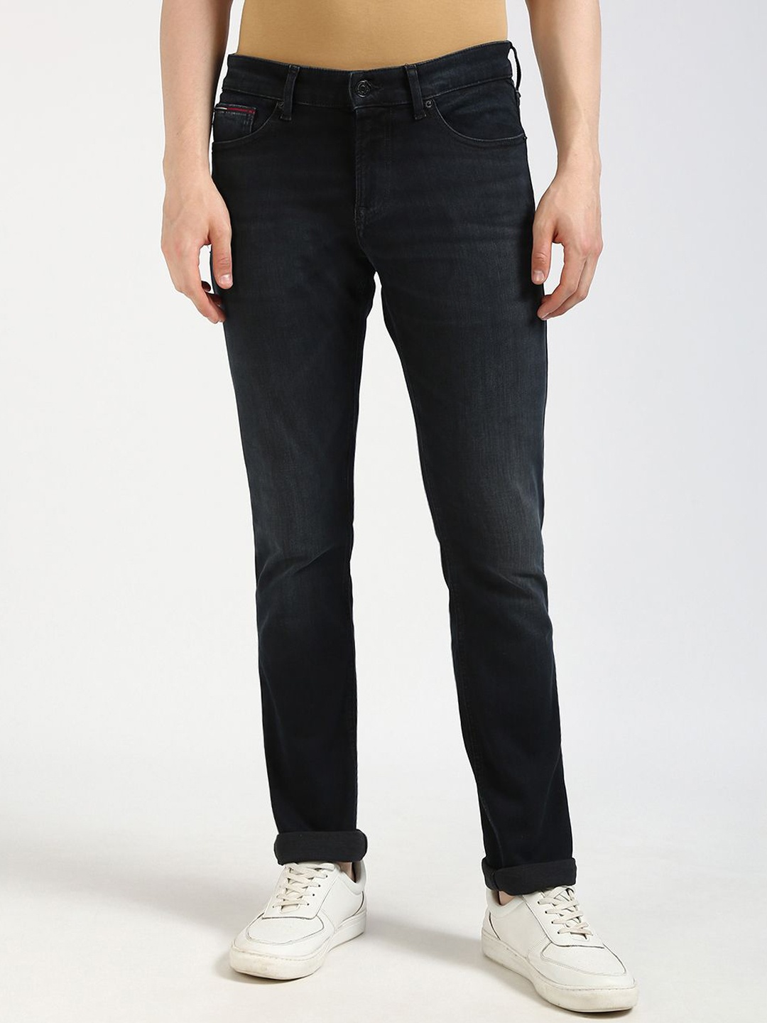 

Tommy Hilfiger Men Slim Fit Stretchable Jeans, Black