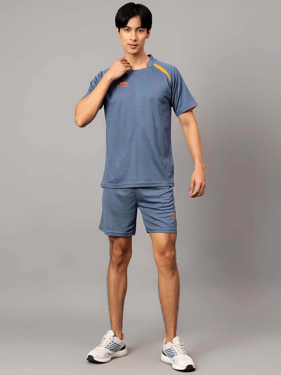 

Shiv Naresh Men T-Shirt & Short Co-Ords Set, Grey