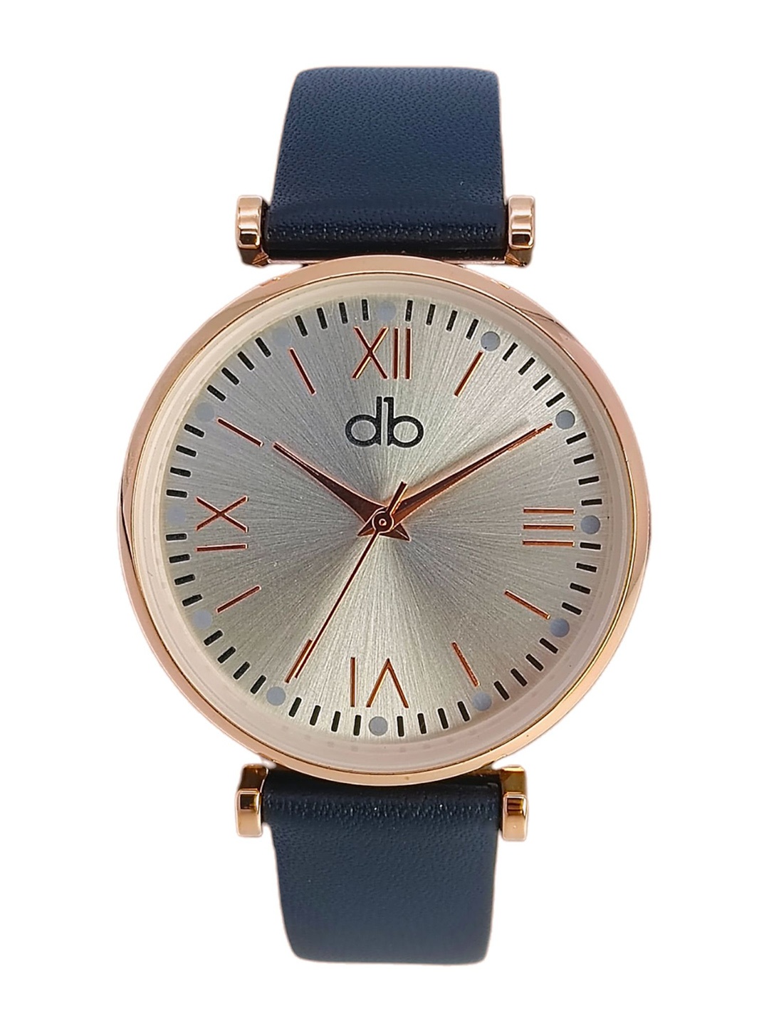 

DressBerry Women Brass Dial & Leather Straps Analogue Watch MP-DB-RG-009, Blue