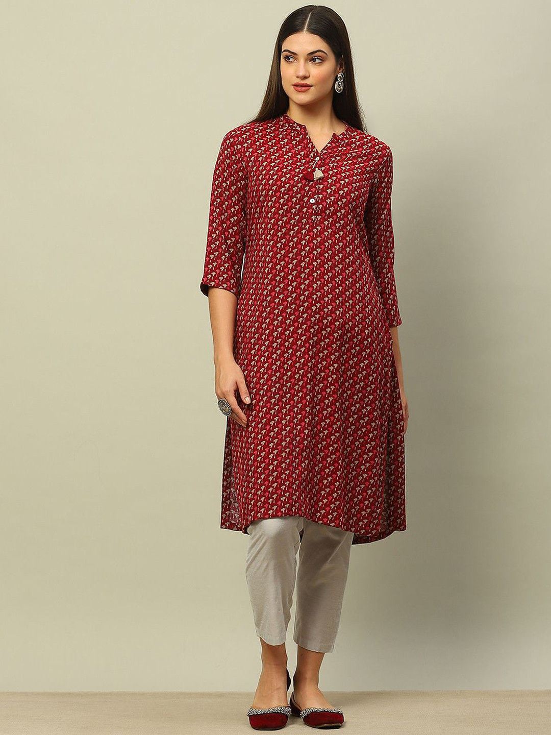 

Rangriti Women Kurta, Red