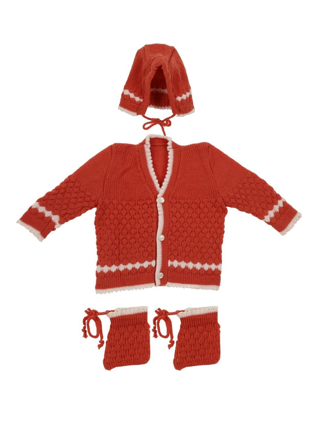 

CUBS & HUGS Unisex Infants Woollen Baby Apparel Gift Set, Brown