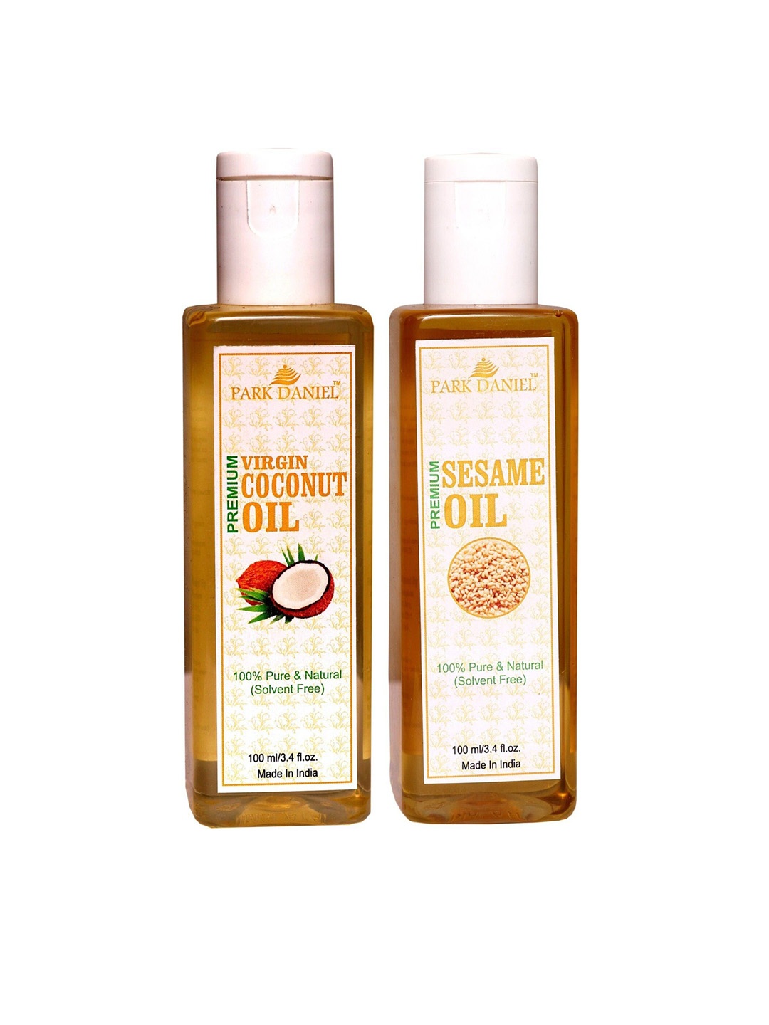 

Park Daniel Set Of Virgin Coconut Oil & Sesame Oil - 100 ml Each, Brown