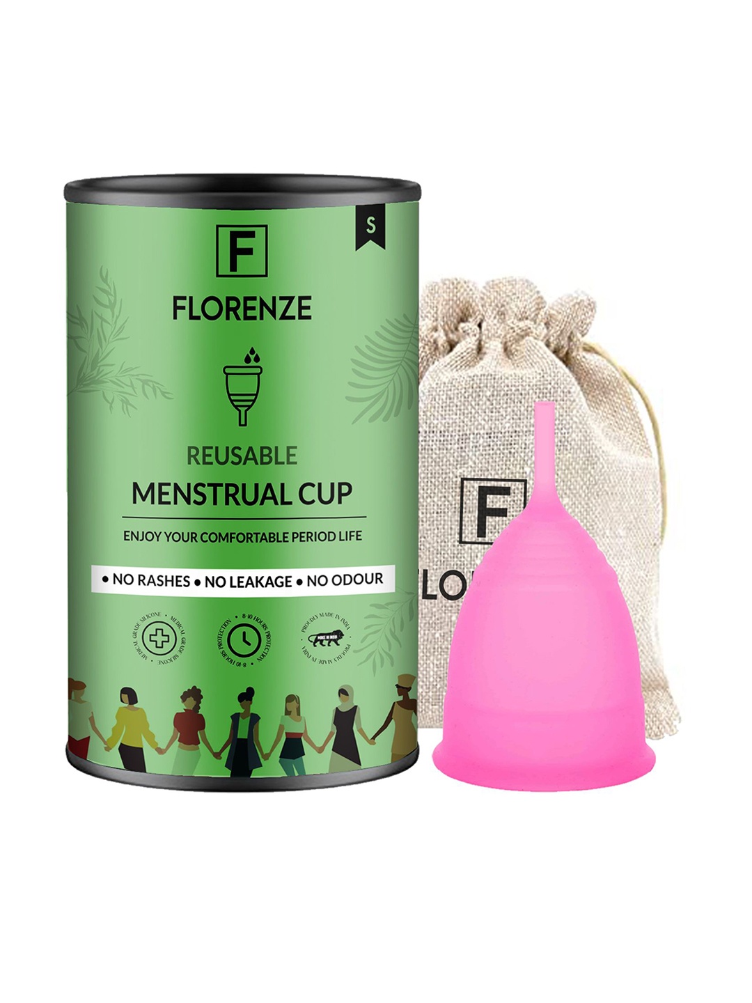 

Florenze Small Reusable Menstrual Cup - 7 ml, Pink