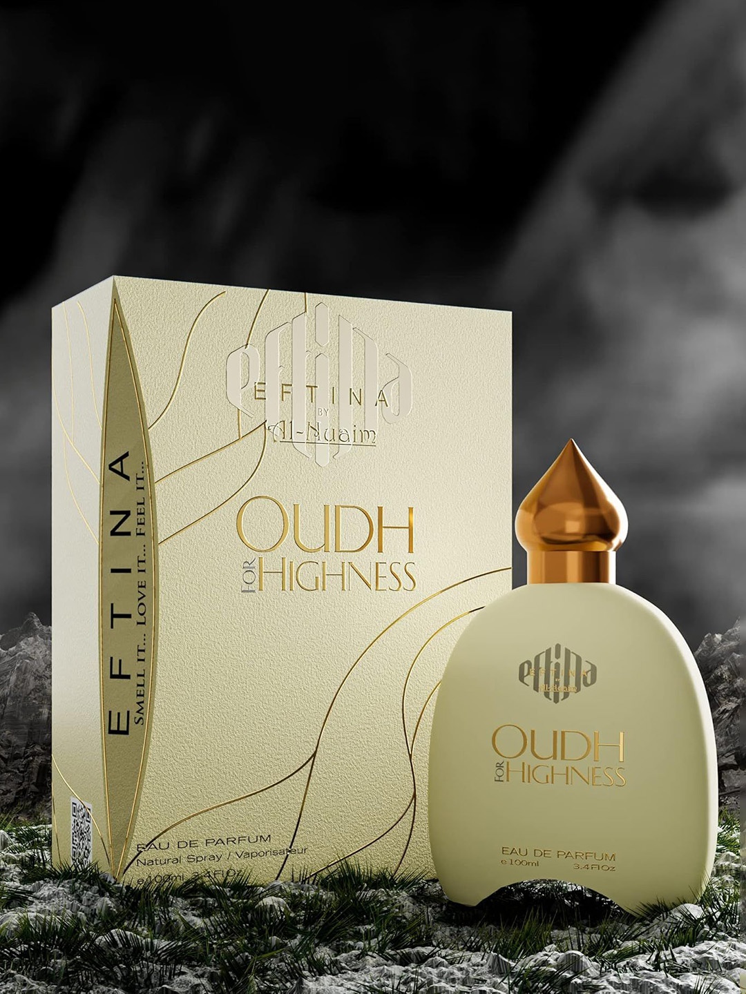 

Al-Nuaim Oudh For Highness Long Lasting Eau De Parfum - 100 ml, Gold