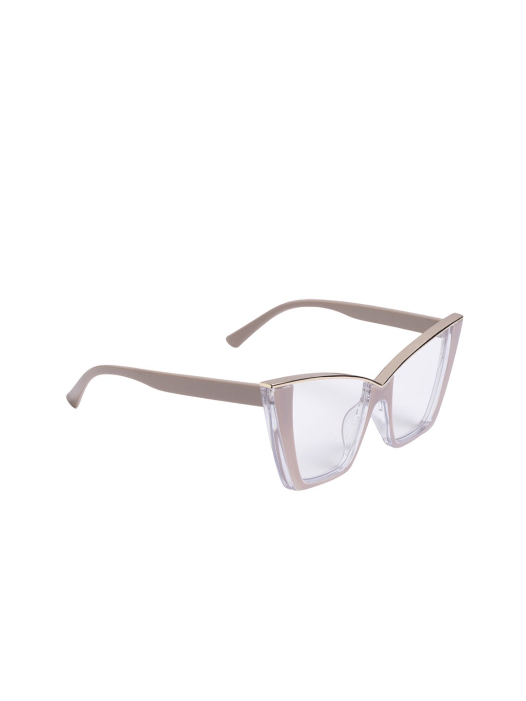 

DIMEH Women Cateye Sunglasses with UV Protected Lens SG-301, Cream