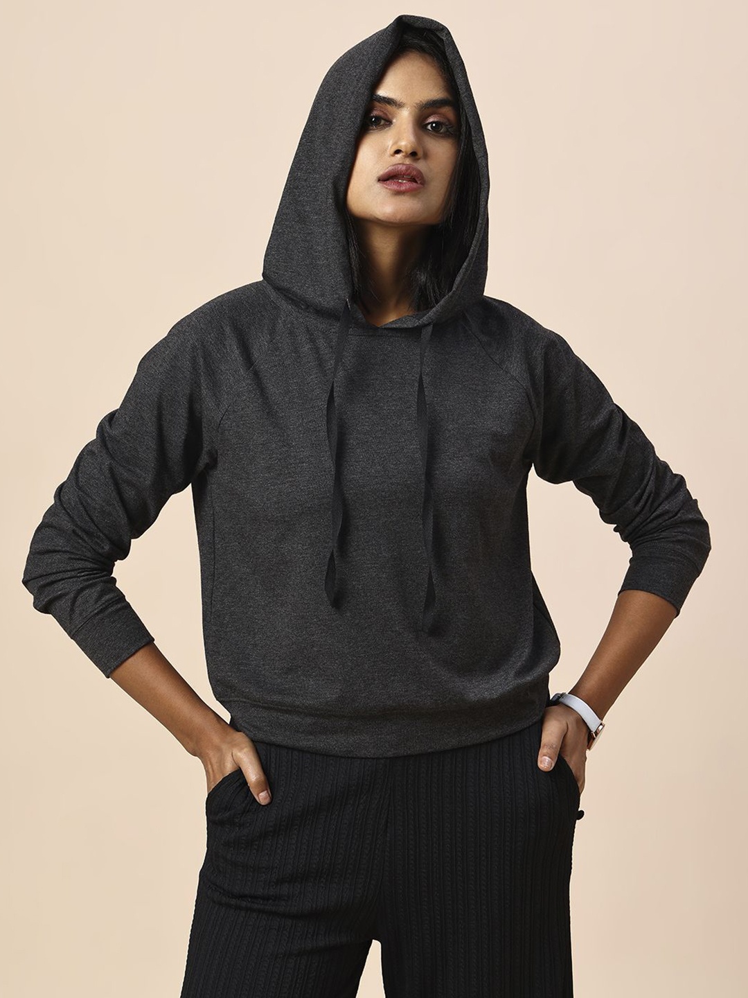 

Chemistry Women Hooded Sweatshirt, Charcoal