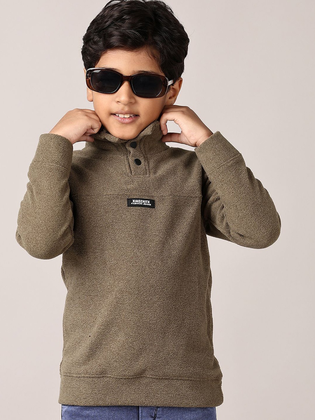 

V-Mart Boys Pullover Sweatshirt, Olive