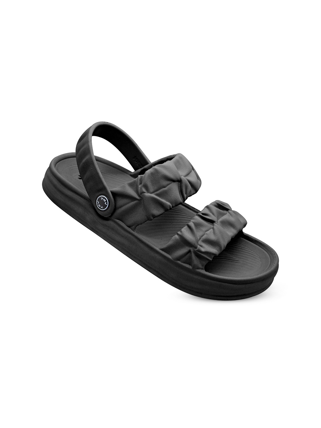 

TRV Women Rubber Thong Flip-Flops, Black