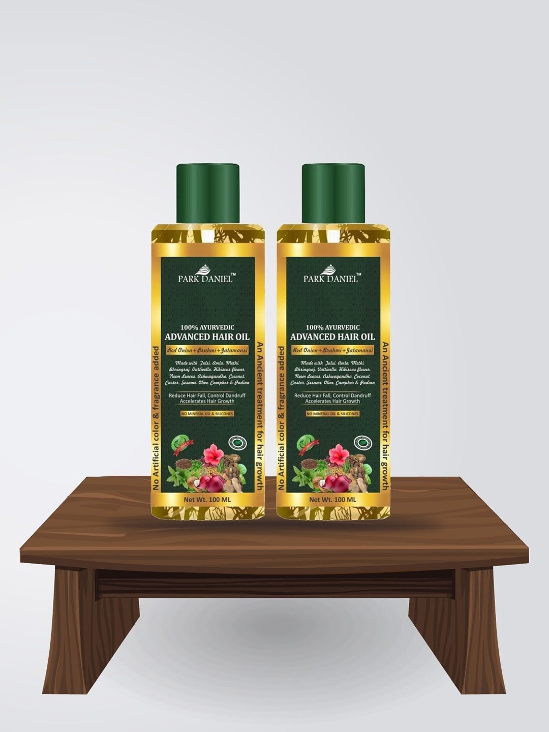 

Park Daniel Set Of 2 Ayurvedic Advanced Hair Oil- 100ml Each, Transparent