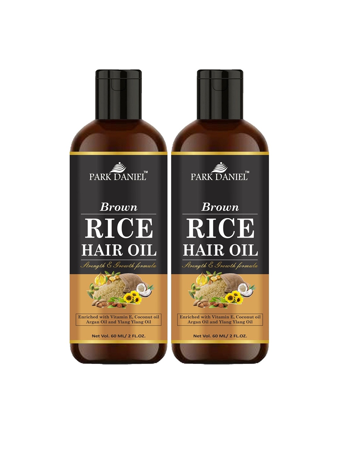 

Park Daniel Set Of 2 Brown Rice Hair Oil - 60 ml Each