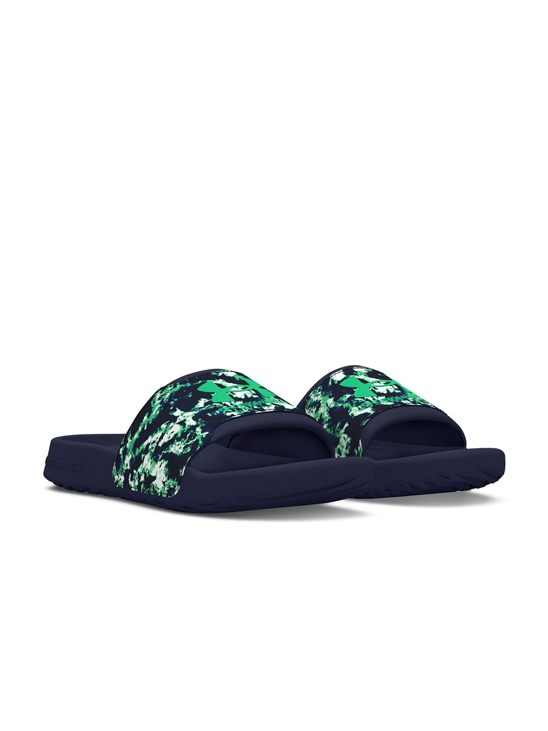 

UNDER ARMOUR Men Printed Slider, Navy blue