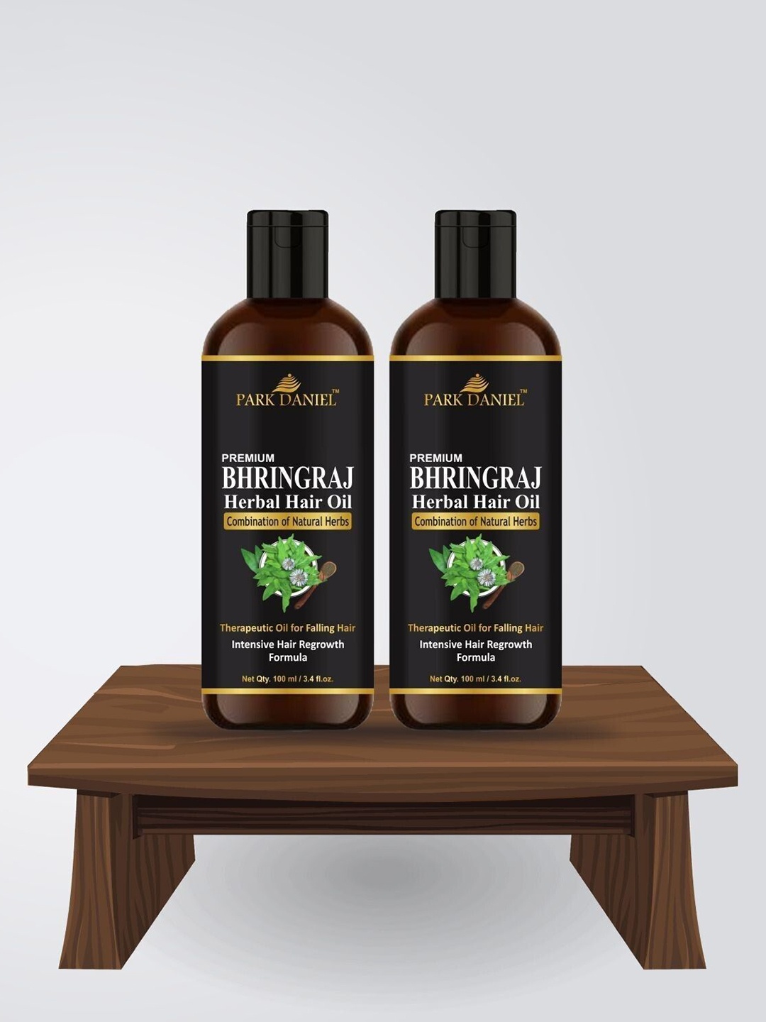 

Park Daniel Set Of 2 Premium Bhringraj Herbal Hair Oil - 100 ml Each, Transparent