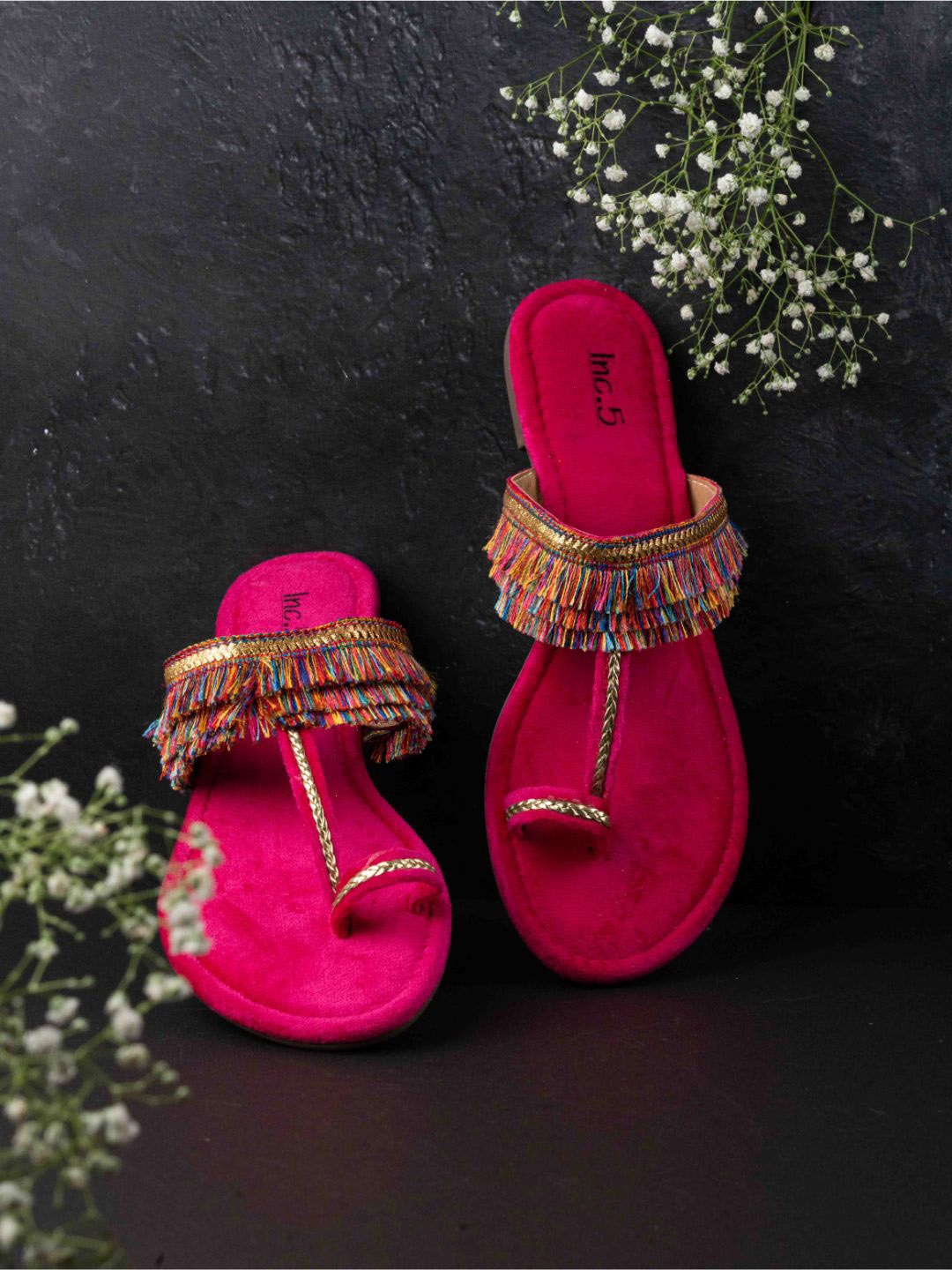 

Inc 5 Women Embellished Ethnic Fashion Flats, Pink