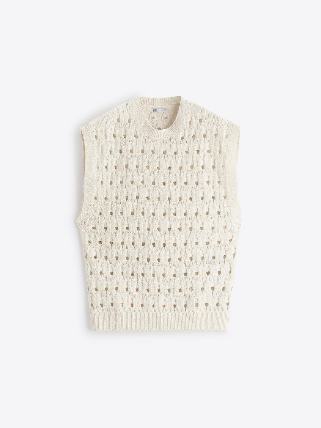 

ZARA Men Beige Waistcoat
