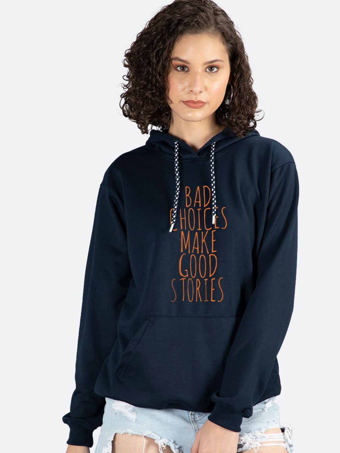 

Mad Over Print Women Printed Pullover Sweatshirt, Blue