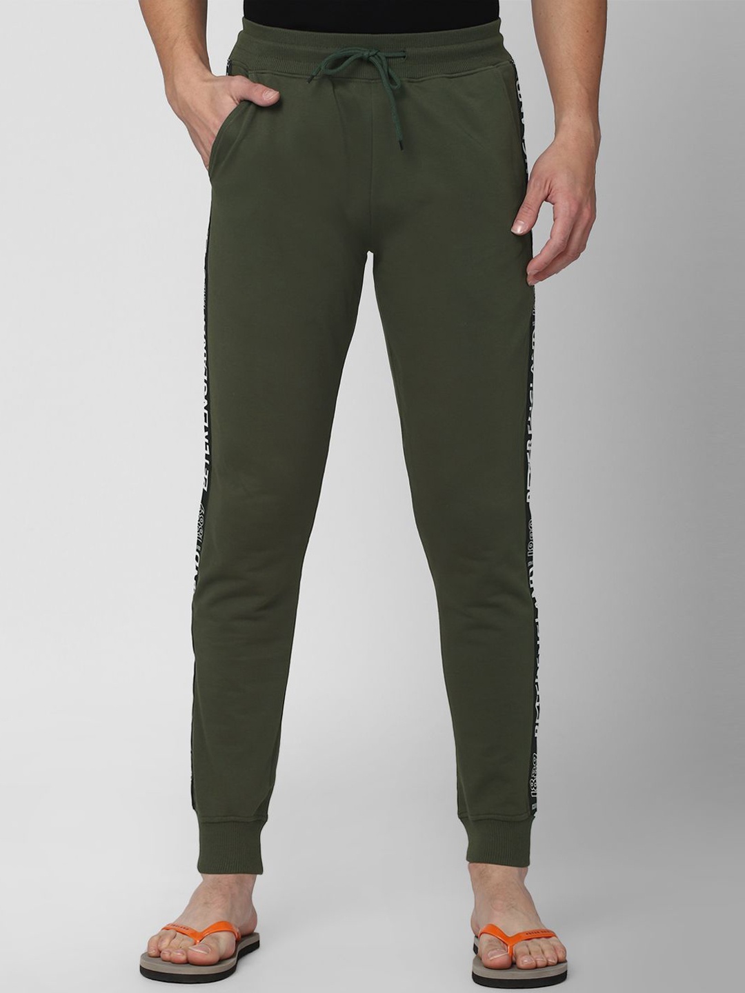 

Peter England Casuals Men Printed Lounge Pants, Olive