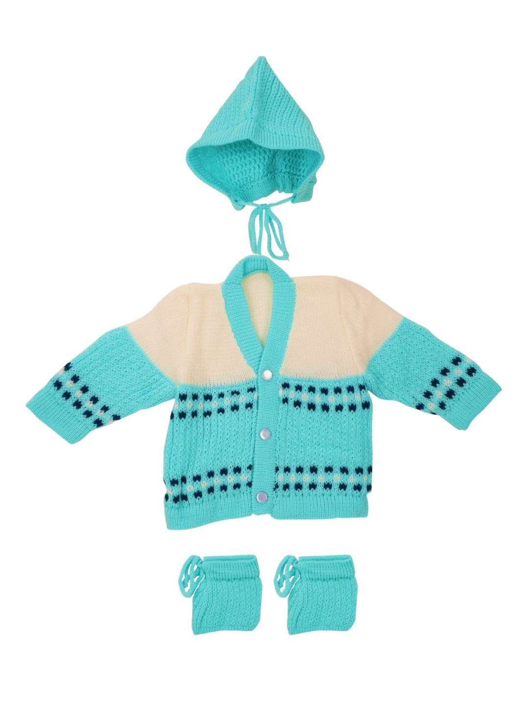 

CUBS & HUGS Kids Woollen Baby Apparel Gift Set, Turquoise blue