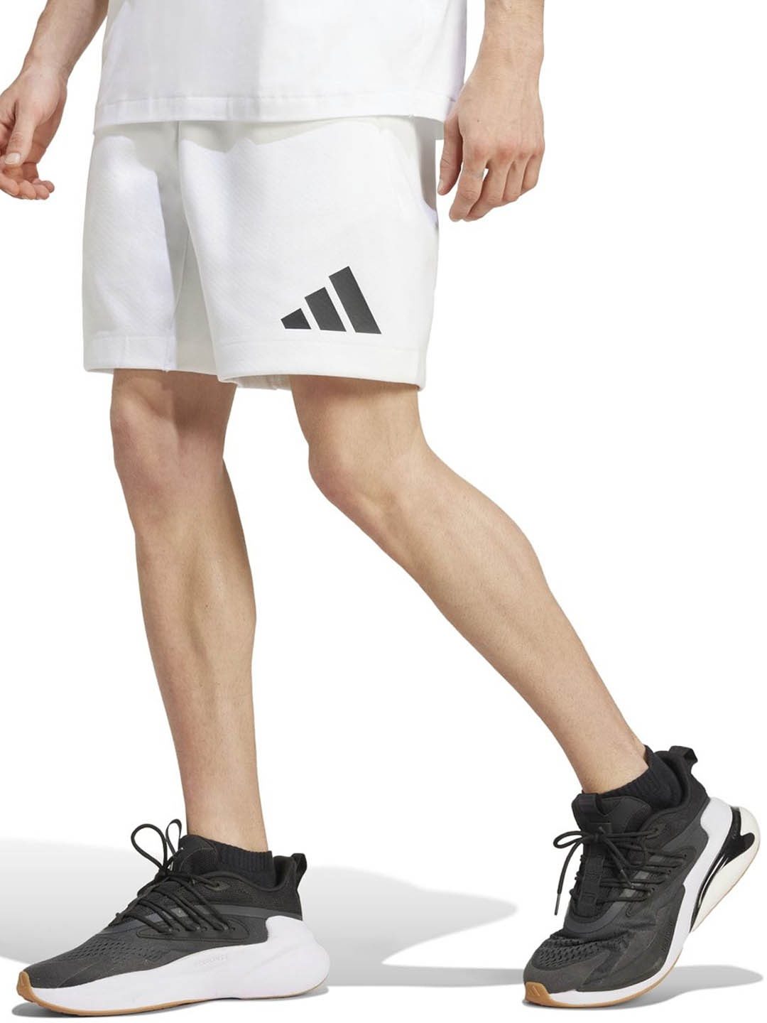 

ADIDAS Z.N.E Men Sports Mid-Rise Solid Shorts, White