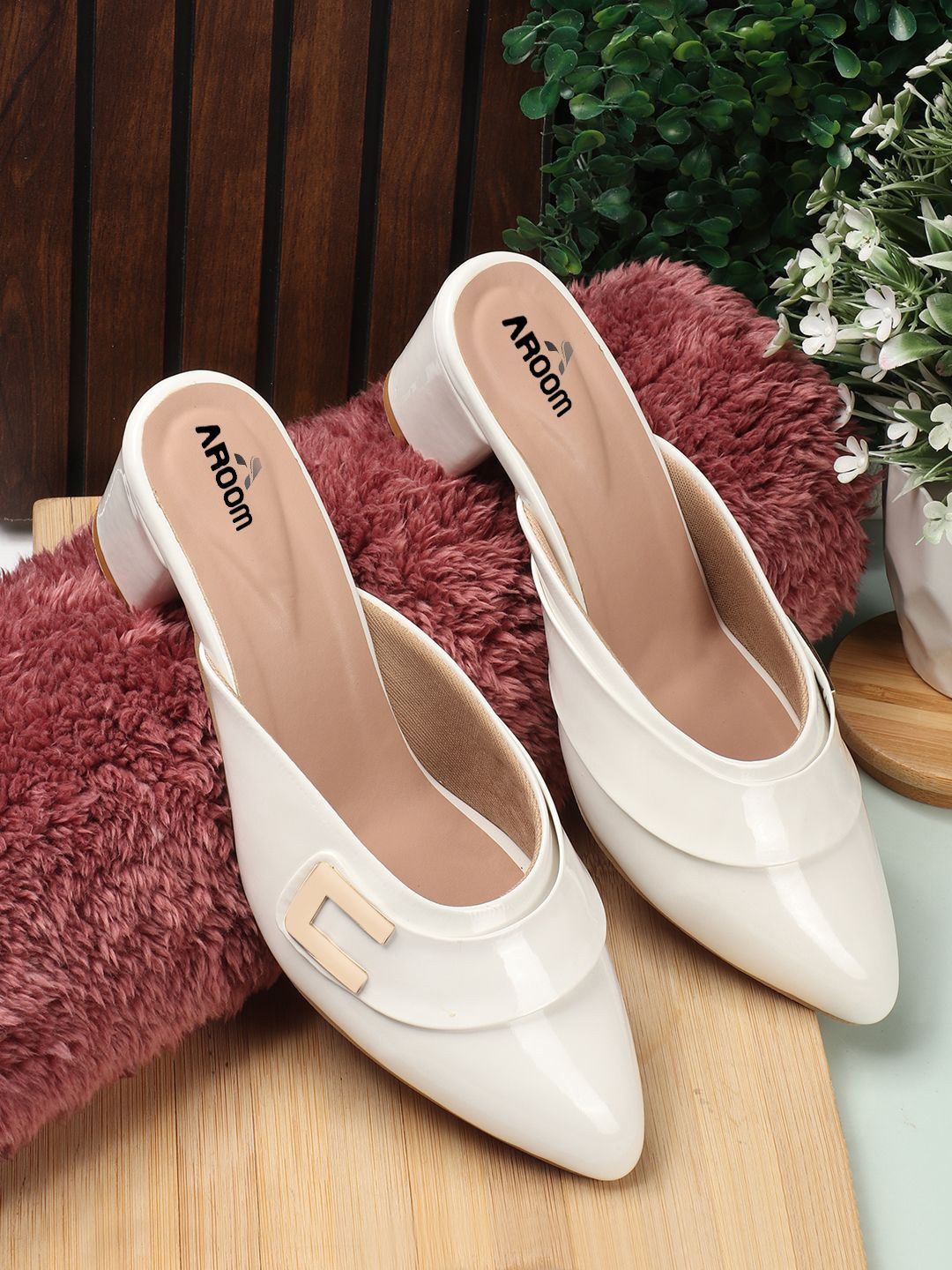 

AROOM Women Comfort Sandals, White