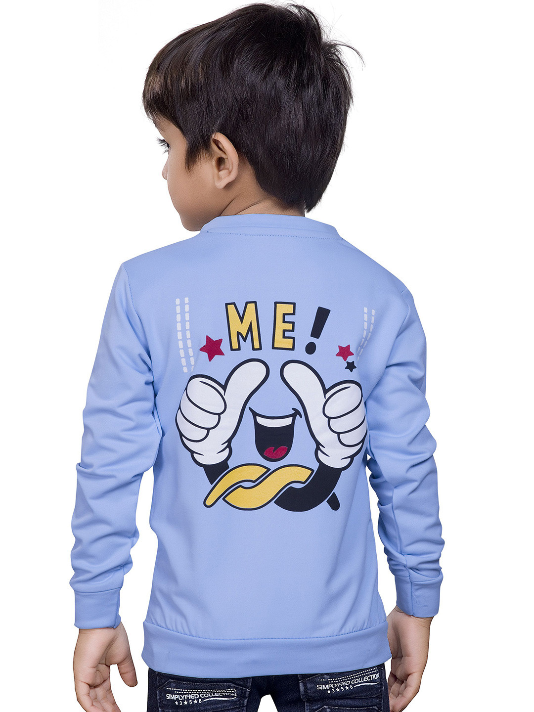 

BAESD Boys Printed Pullover Sweatshirt, Blue