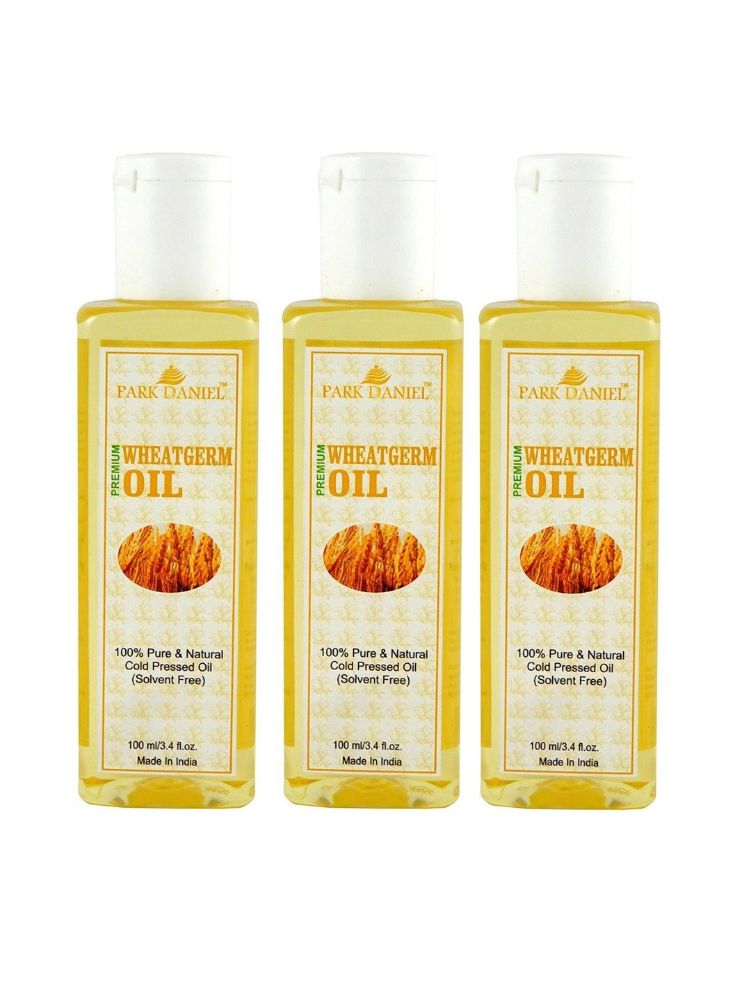 

Park Daniel Set Of 3 Wheatgerm Oil - 100 ml Each, Transparent