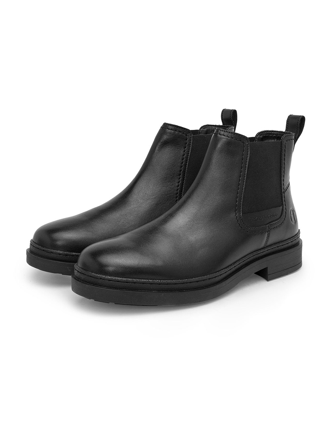 

THOMAS CRICK Men Casual Chelsea Boots, Black