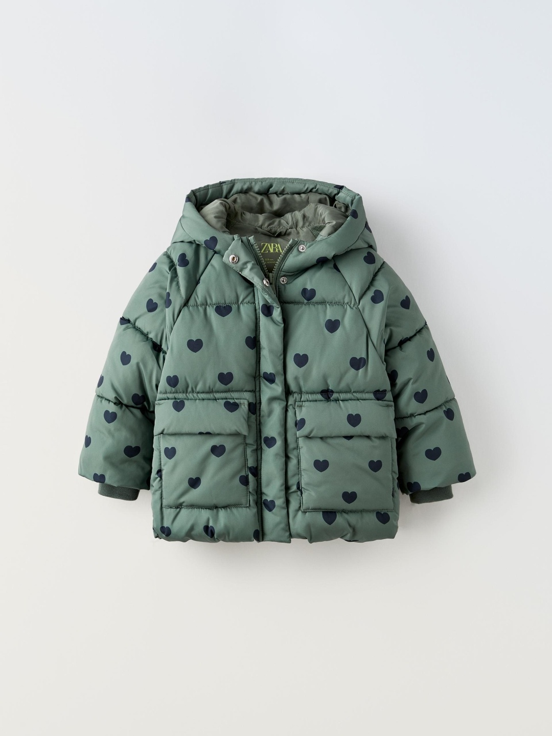 

ZARA Kids-Unisex Green Jackets