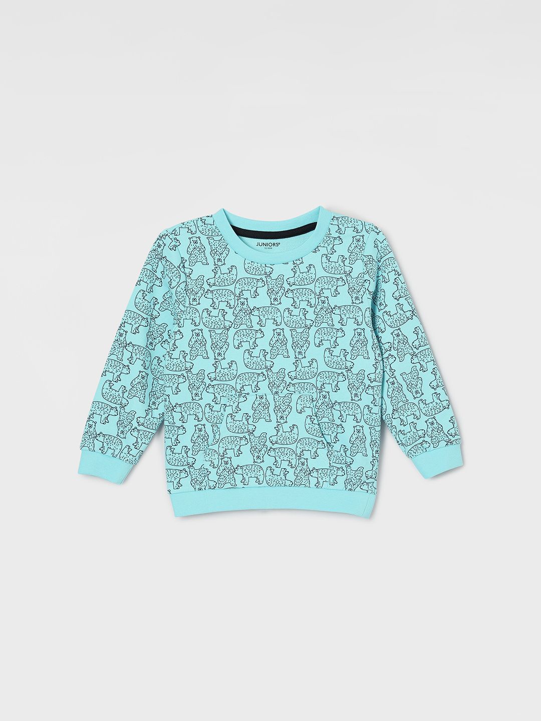 

Juniors by Lifestyle Boys Animal Printed Cotton Sweatshirt, Turquoise blue
