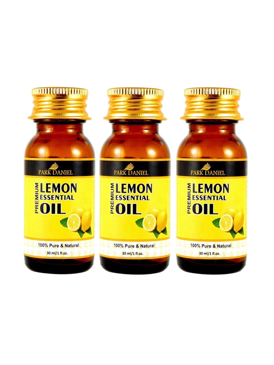 

Park Daniel Set Of 3 Lemon Essential Oil For Skin & Hair - 30 ml Each, Transparent