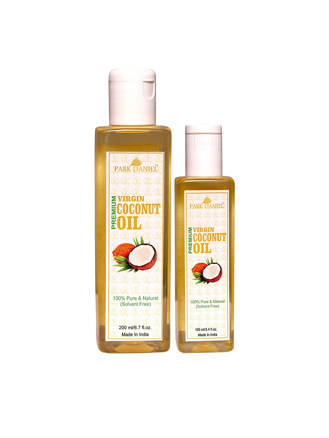 

Park Daniel Set Of 2 Premium Virgin Coconut Hair Oil - 100 ml & 200 ml, Transparent