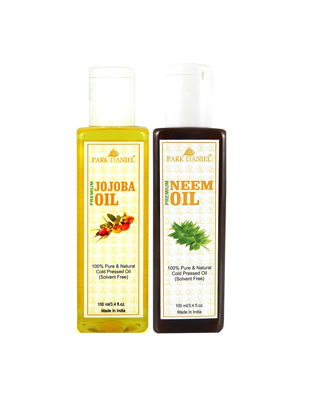 

Park Daniel Set Of 2 Cold Pressed Neem & Jojoba Oils - 100ml Each, Transparent